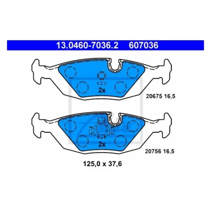 Fren Balatası E30 Arka 316>325i 324d/td