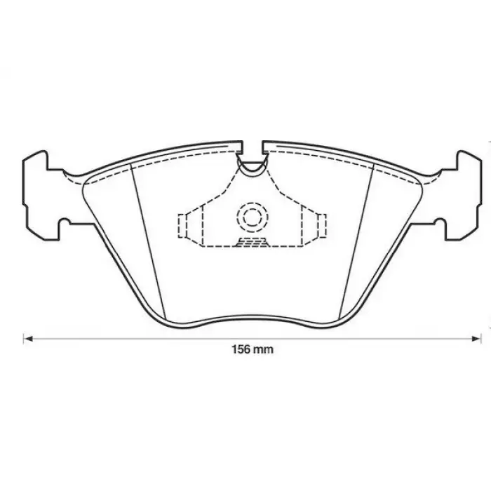 Fren Balatası E34 Ön 518>540i 524/525td; 730>750i