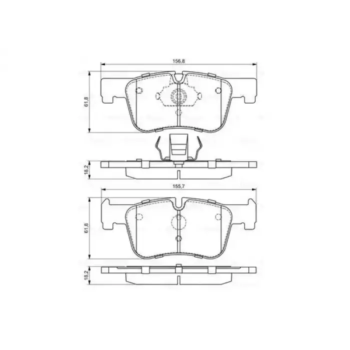 Fren Balatası F20 F30 Ön 118i/d 120d; 316>320i/d