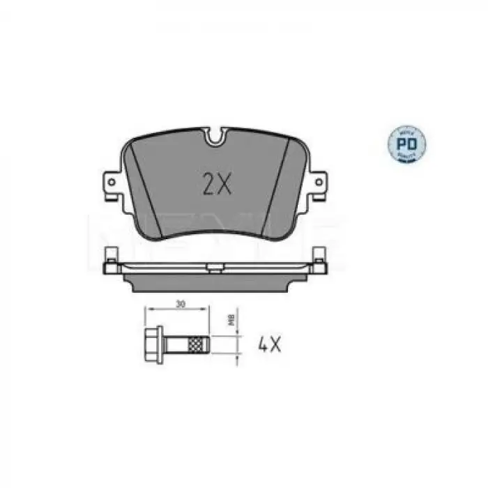 Fren Balatası Spr903 Arka; Büyük Tip