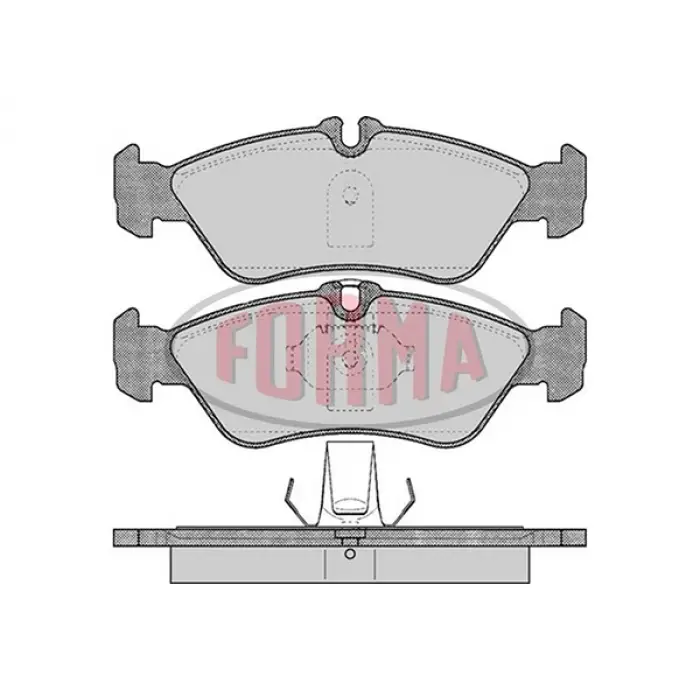 Fren Balatası Spr903 Arka; Büyük Tip