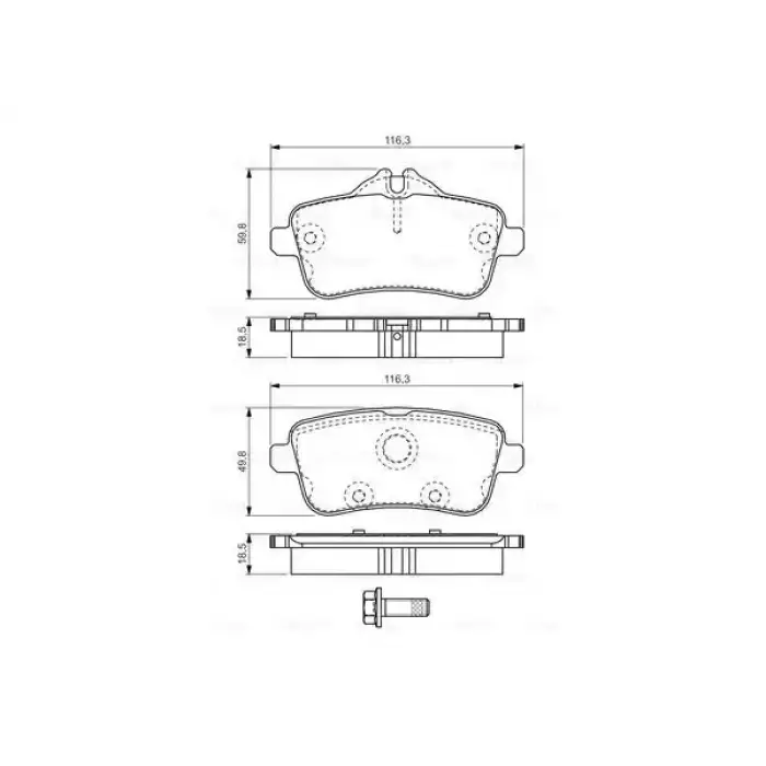 Fren Balatası W166 X166 Arka -Sport-