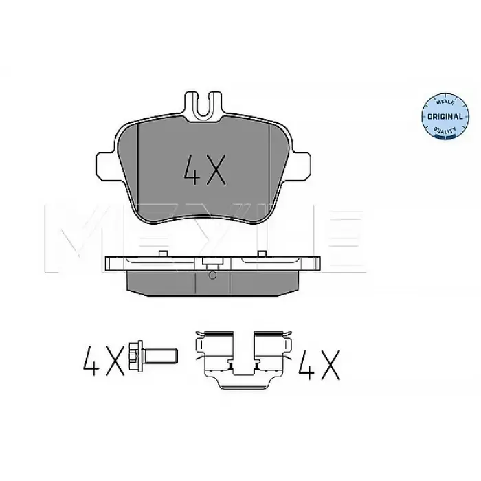 Fren Balatası W176 W246 C117 Arka 160>250