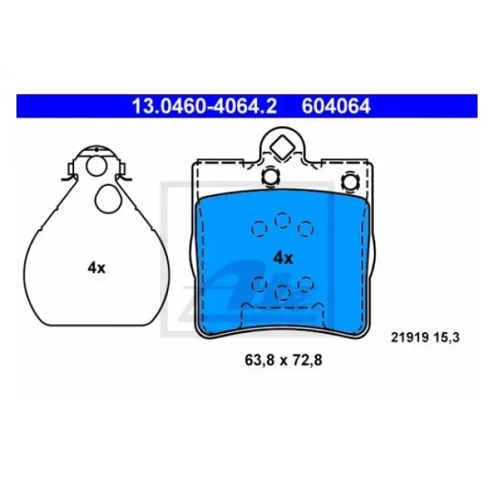 Fren Balatası W203 Arka 180>240
