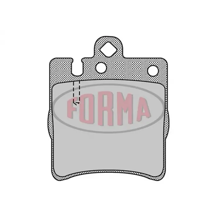 Fren Balatası W210 Arka; Tek Pim 240>430