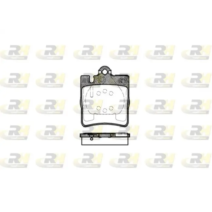 Fren Balatası W210 Arka; Tek Pim 240>430