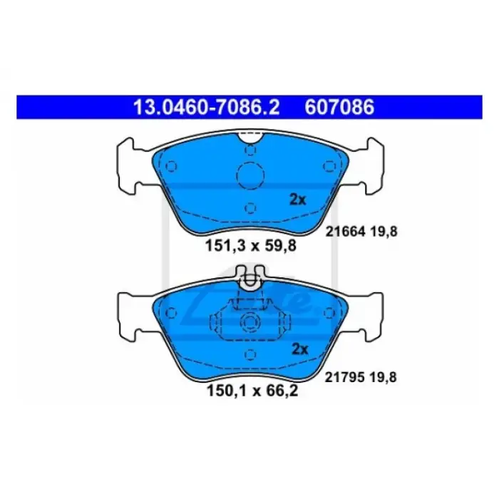 Fren Balatası W210 Ön 200>280