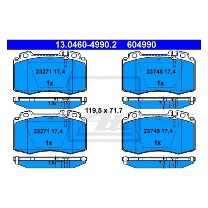 Fren Balatası W211 Ön -Sport-