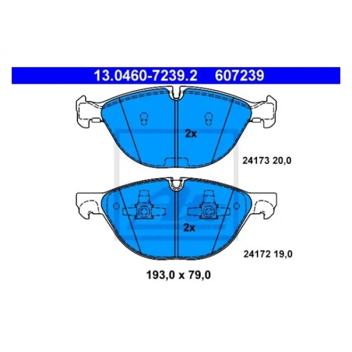 Fren Balatası X5:E70 X6:E71 X5:F15 X6:F16 Ön 3.0d>5.0i