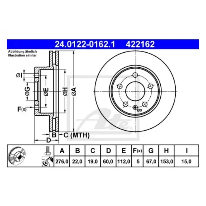 Fren Diski Vito638 Ön Havalı