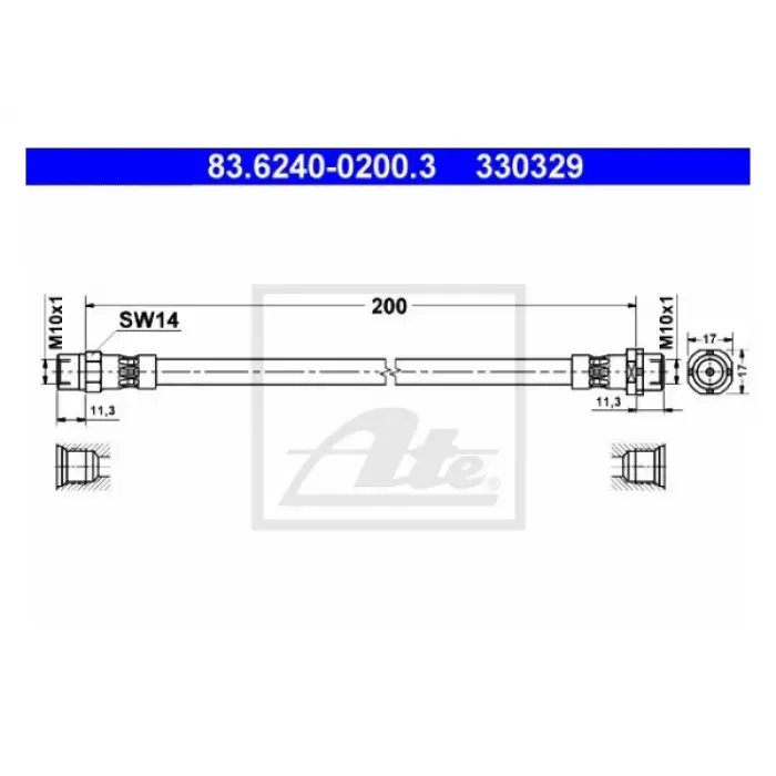 Fren Hortumu E36 Arka