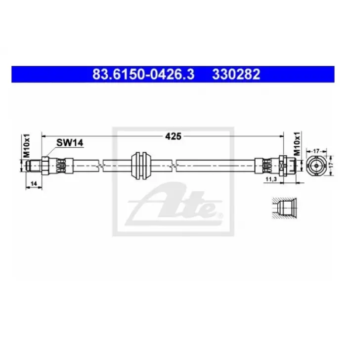Fren Hortumu E36 Ön