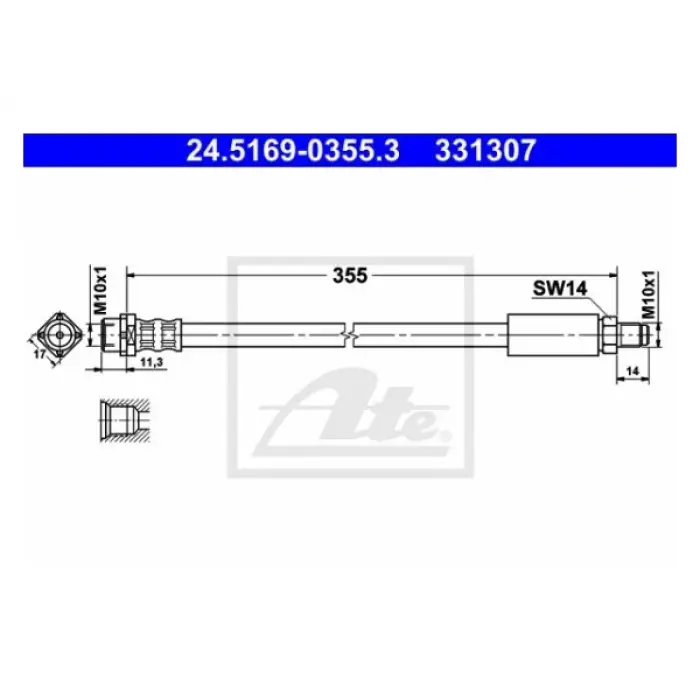 Fren Hortumu E38 Ön