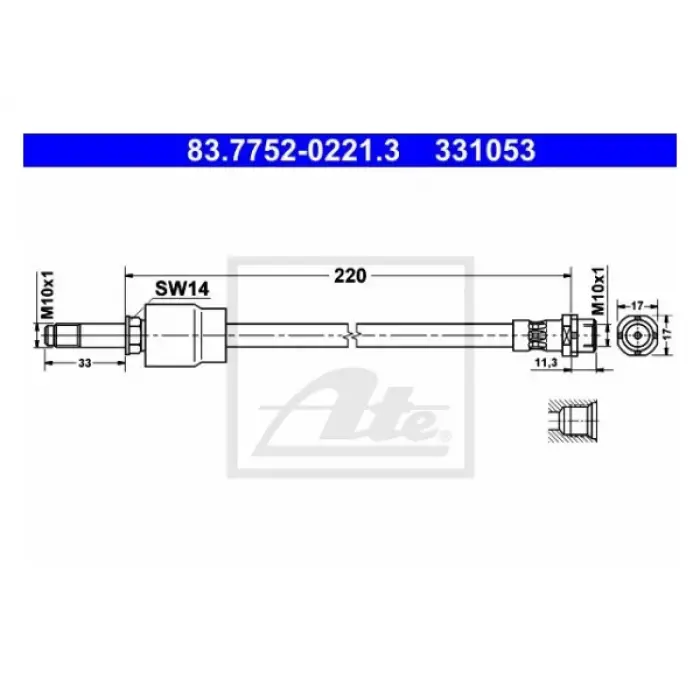 Fren Hortumu E87 E90 X1:E84 F20 F30 Arka