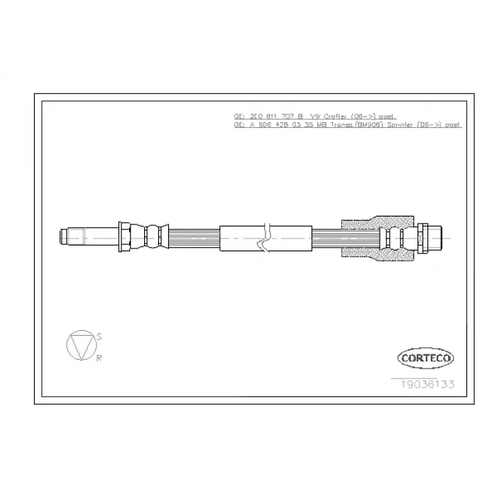 Fren Hortumu Spr906 Arka -515-