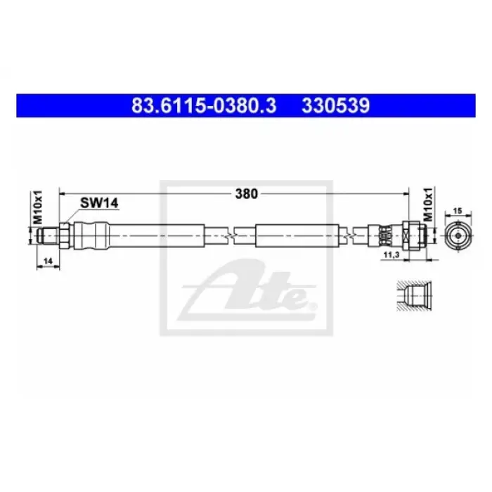 Fren Hortumu W211 W220 Ön