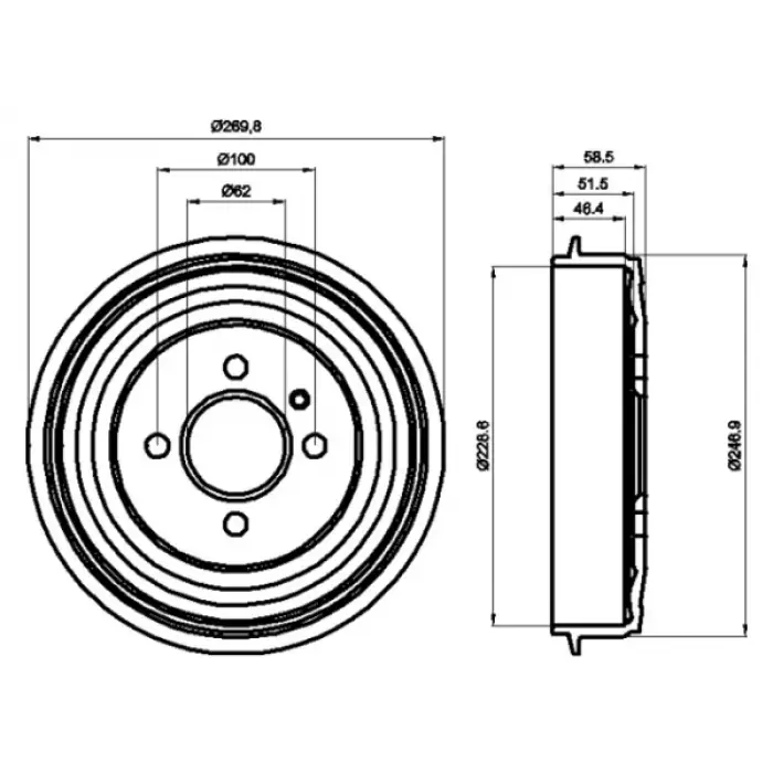 Fren Kampanası E30 Arka 316>320i