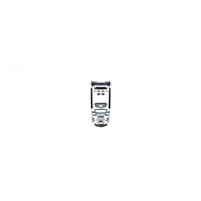 Gövde Kiti C117 PDCli:Arka, 00-00-Çıkış, Panj-lu, Egz.Uçlu, Mrşp-li -AMG CLA45- 2013-18