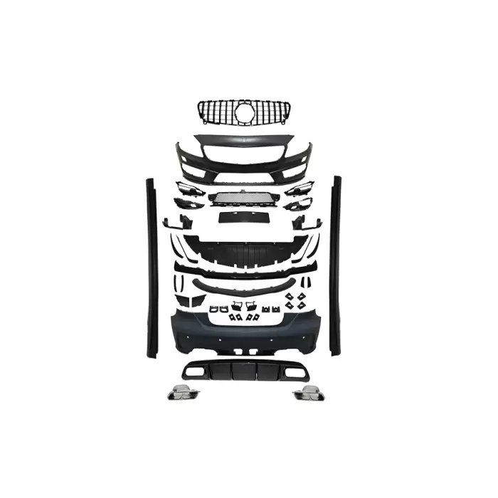 Gövde Kiti W176 PDCli:Arka, <OO-OO> Egz.Çıkışlı, Mrşp-li, Panj-lu -/////AMG- 2012-14