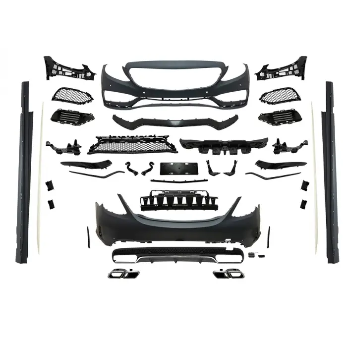 Gövde Kiti W205 PDCli:Ön/Arka, 00-00-Çıkış, Mrşp-li, Egz.Uçlu -AMG 2016C63- 2014-21