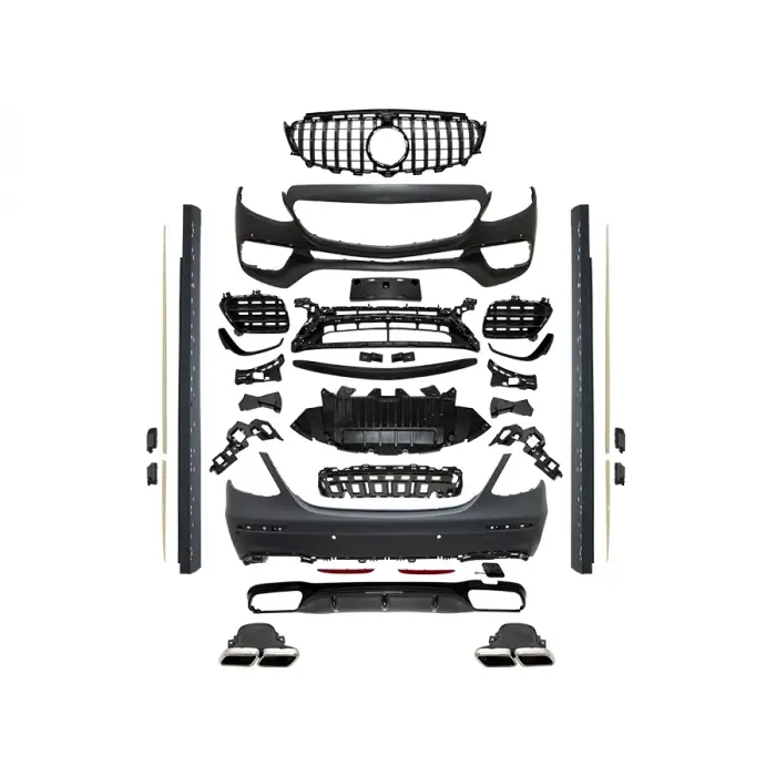 Gövde Kiti W213 PDCli:Ön/Arka, 00-00-Çıkış, Panj-lu, Egz.Uçlu -AMG E63- 2016-19