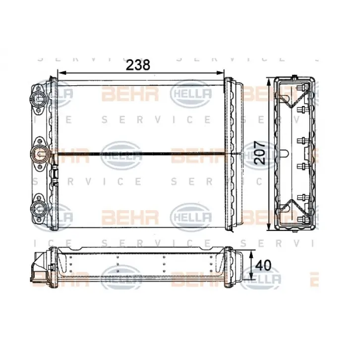 Kalorifer Radyatörü W124 AC- 1985-90