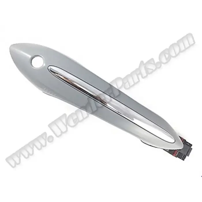 Kapı Kolu F10+LCI F01+LCI Ön Dış Sol; Beyaz Delikli, Düz