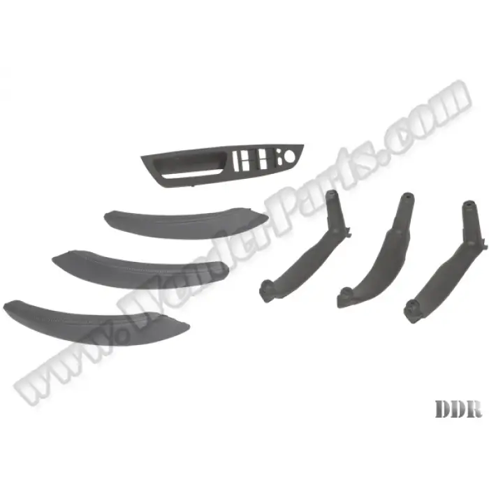 Kapı Tutamak Seti X5:E70+LCI X6:E71 Ön&Arka; Gri Deri Kaplamalı