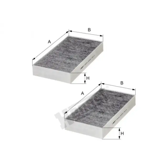 Klima Filtresi W164 X164 W251 Set Karbonlu