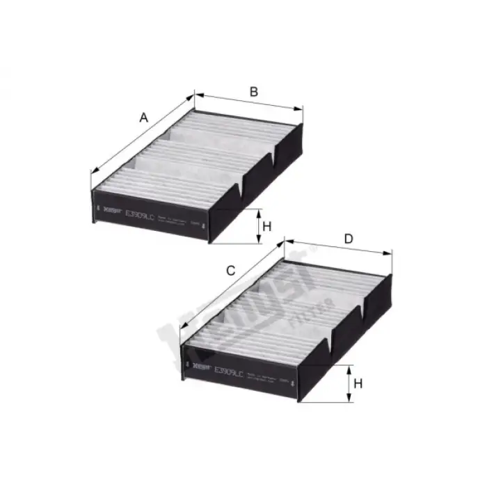 Klima Filtresi W166 X166 Set Karbonlu