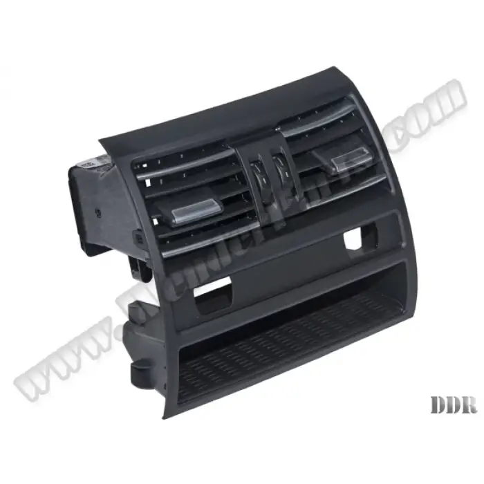 Klima/Kalorifer Izgarası F10+LCI Arka; (Komple) Nikelajlı Siyah Isıtmalı Arka Koltuk