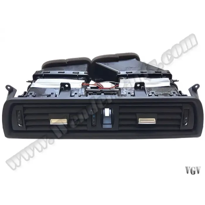 Klima/Kalorifer Izgarası F10+LCI Ön Orta; (Komple) Siyah