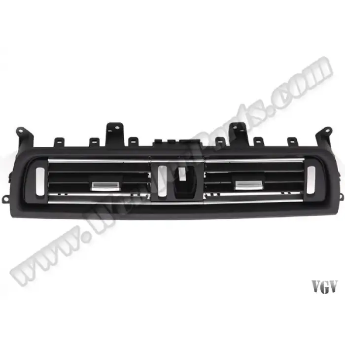 Klima/Kalorifer Izgarası F10+LCI Ön Orta; Krom Çerçeveli Siyah
