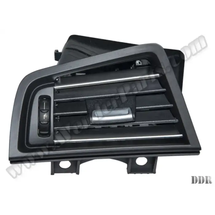 Klima/Kalorifer Izgarası F10+LCI Ön Sol; (Komple) Nikelajlı Siyah