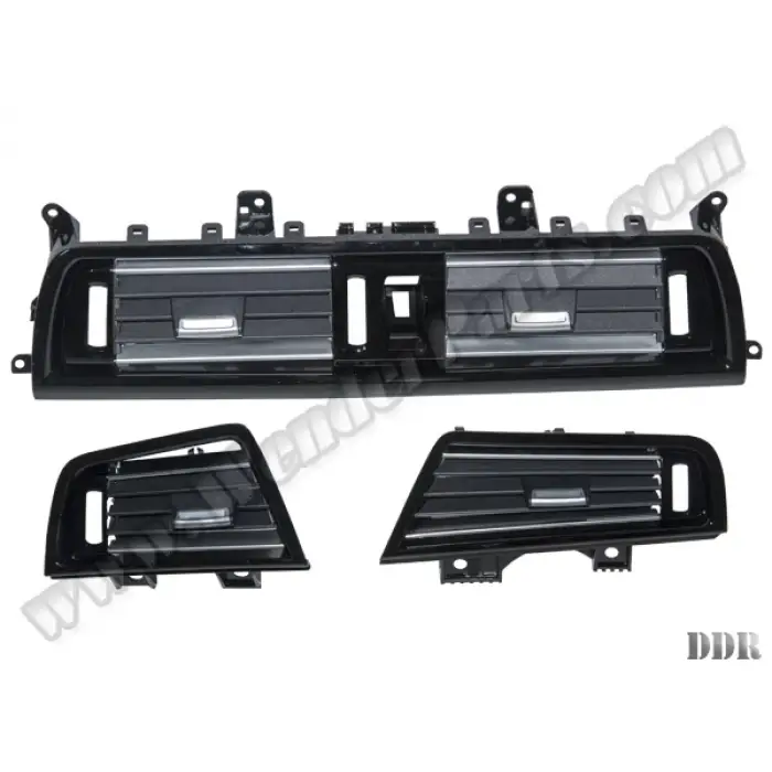 Klima/Kalorifer Izgarası F10+LCI Set:3ad Ön Nikelajlı Piano-Siyah