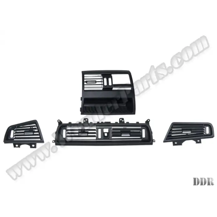 Klima/Kalorifer Izgarası F10+LCI Set:4ad Ön+Arka Nikelajlı Siyah