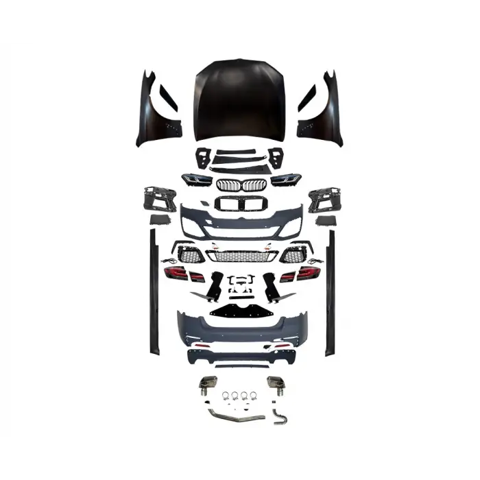 Komple Gövde Kiti F10-LCI [DONUSUM => G30-LCI] Mrşp-li, Panj-lu, Egz.Uçlu, Kaput/Çamurluk, Far/Stop -M-Tech- 2014-16