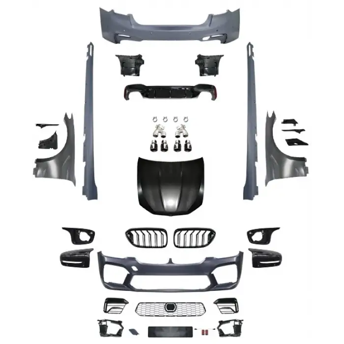 Komple Gövde Kiti G30-LCI PDCli:Arka, 00-00-Çıkış, Mrşp-li, Panj-lu, Egz.Uçlu, Kaput/Çamurluk, Ayna Kapakları -///M5 (F90-LCI) STYLE- 2020-