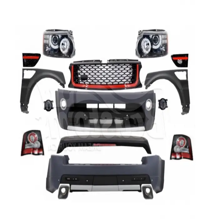 Komple Gövde Kiti Range Rover Sport PDCli:Ön/Arka, Kırmızı Panj-lu, Çamurluk, Far/Stop/Sisli  -Autobiography