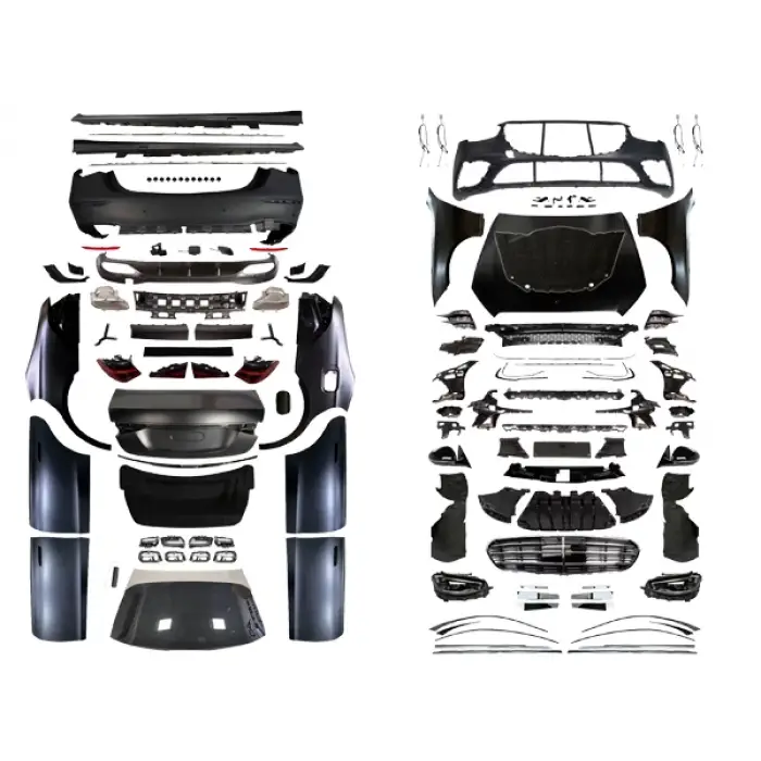 Komple Gövde Kiti W221 [DONUSUM => W223] <O-O> Egz.Uçlu, Mrşp-li, Panj-lu, Kaput/Çamurluk/Kapılar/Bagaj Kap., Far/Stop, Aynalar -S450 Sport- 2006-13