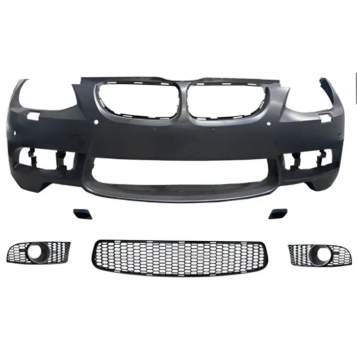 BMW E92 2010-2013 Komple Tampon Ön Far Yıkamalı SİS Delikli PDCli STYLE B A51118043959R4 Wender