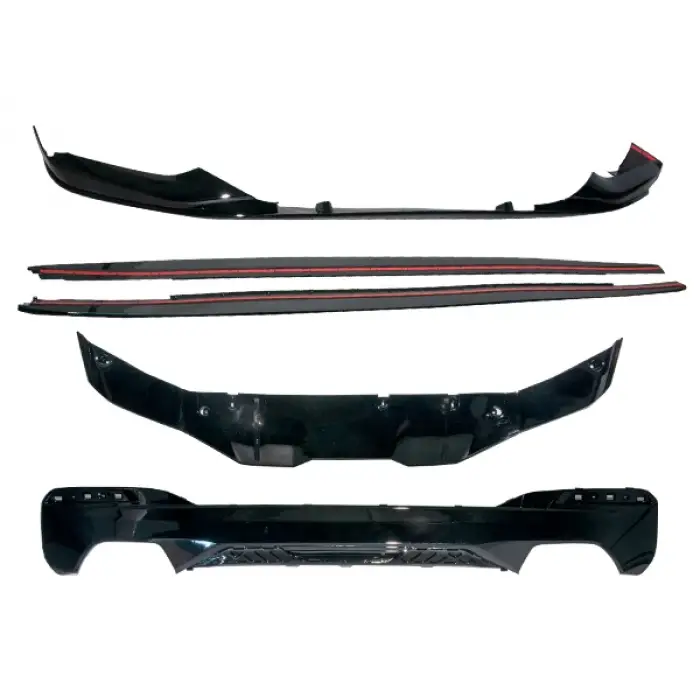 Lip-Difüzör Seti G30 Ön Alt; Yekpare + Arka; 2-Çıkış + Marşpiye Alt Lipleri -///M-Performance- 2017-