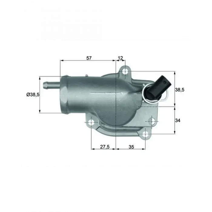 Mercedes W210 Termostat OM611 87C A6112000115 Behr-mah