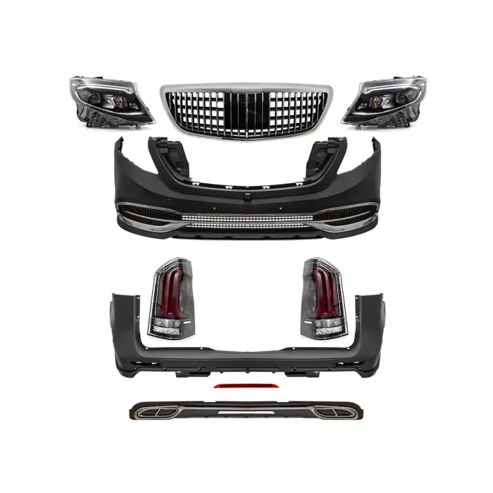 Mercedes Vito 447 2015 - Gövde Kiti PDCli Ön Arka Çıkış Panjurlu Kaput Far Stop GLS M A4472106 MAYBACH Wender