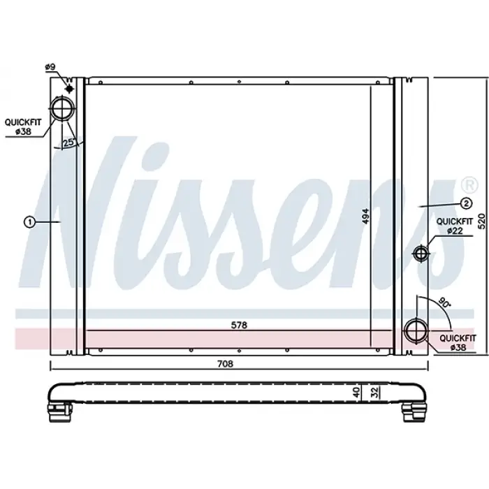 Motor Su Radyatörü L322