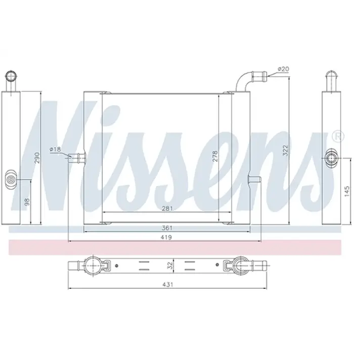 Motor Su Radyatörü L405 L462 L494