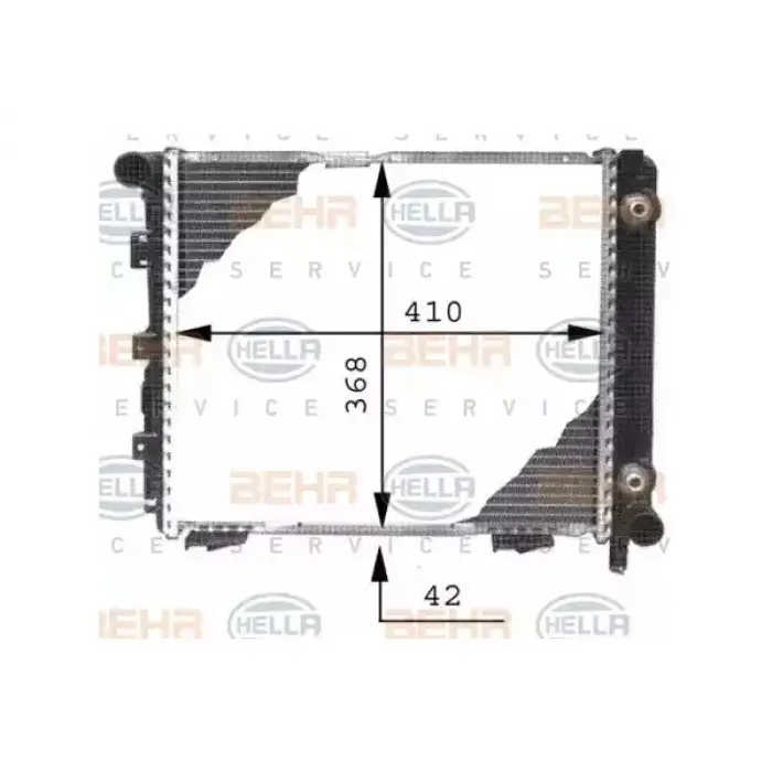 Motor Su Radyatörü W124 [M102] Otm.Şanz; AC-