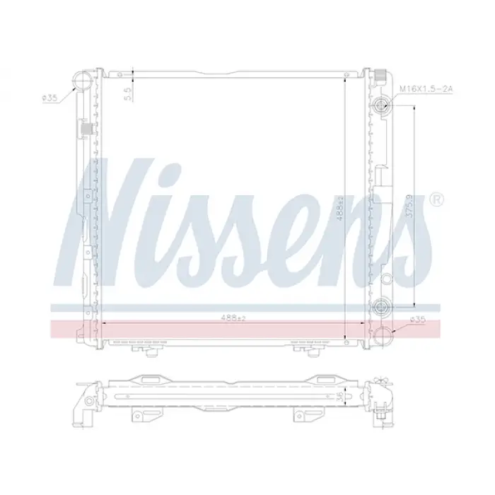 Motor Su Radyatörü W124 [M102] Otm.Şanz; AC+