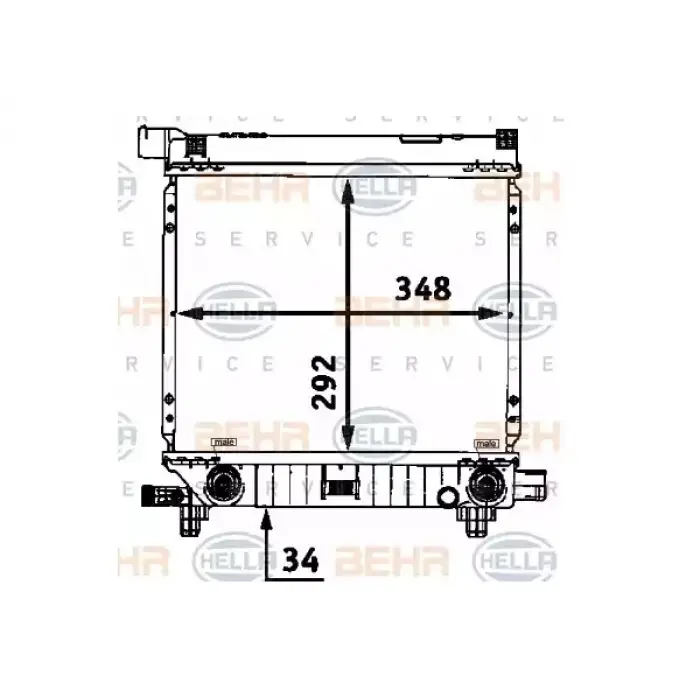 Motor Su Radyatörü W124 [M111] Otm.Şanz; AC-