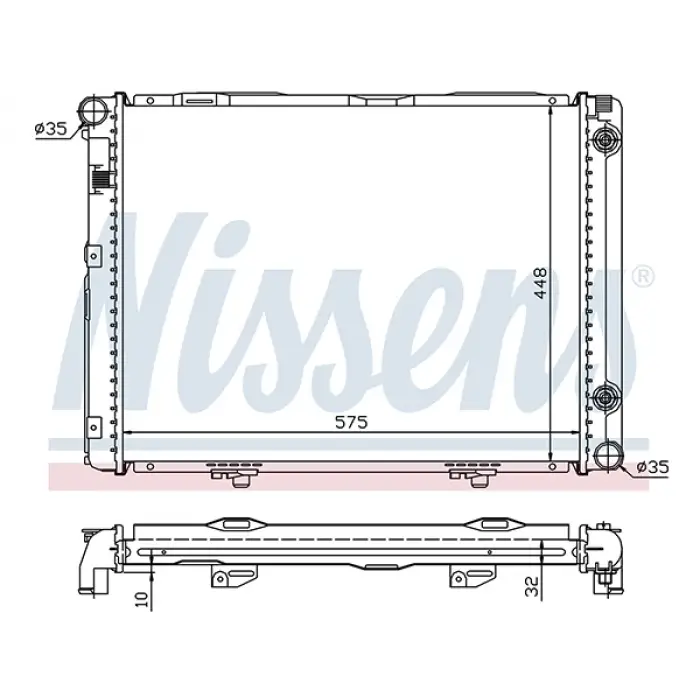 Motor Su Radyatörü W201 [M102] Otm.Şanz; AC+